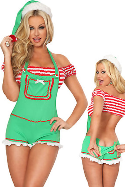 elf santas helper Christmas costume