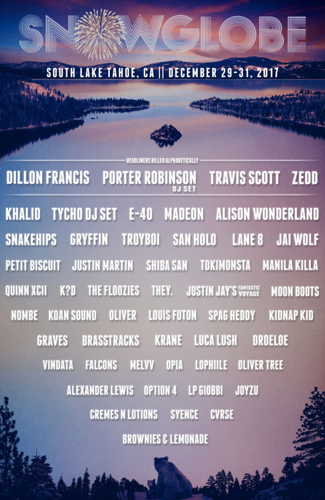 snowglobe music festival 2017 lineup