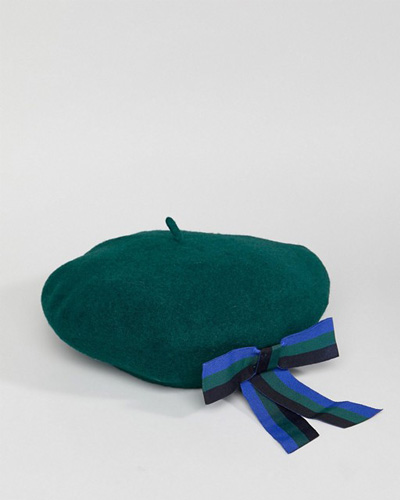 ASOS Wool Beret With Bow