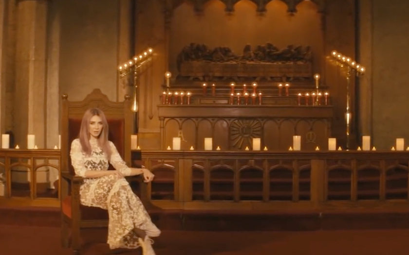 Alison Wonderland Wears a Dress in Church Music Video