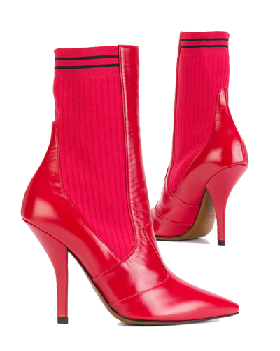 FENDI red boots