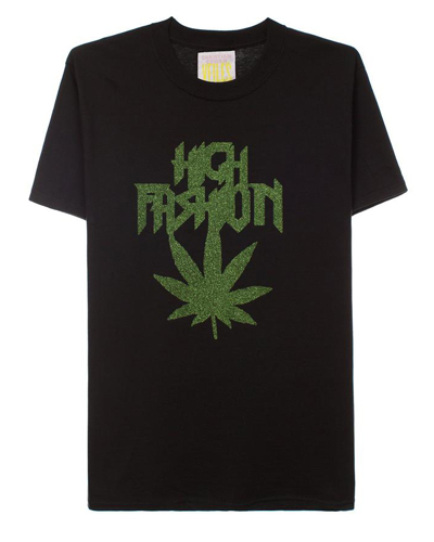 ss t-shirt w high fashion logo black green
