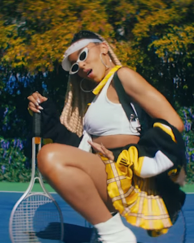 tinashe me so bad video tennis outfit