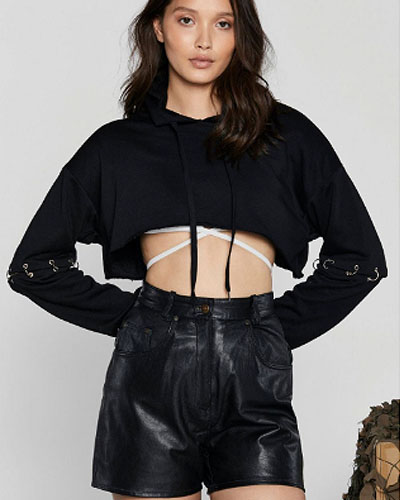 After Party Vintage Hold Up Leather Shorts