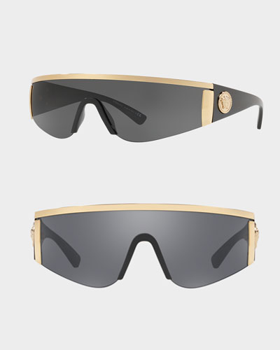 black tribute visor sunglasses