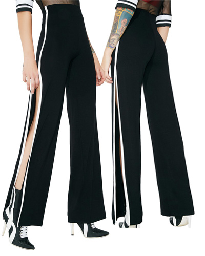 14 Pairs of Side Split Pants That Go All the Way - Slutty Raver 