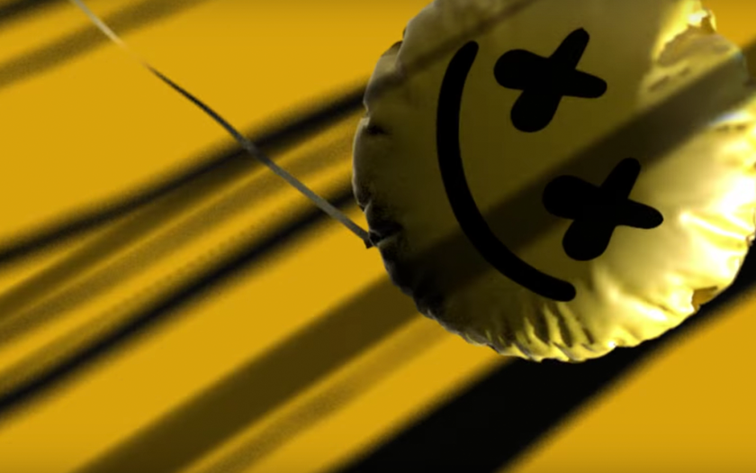 screenshot from happier music video of eerie marshmello balloon