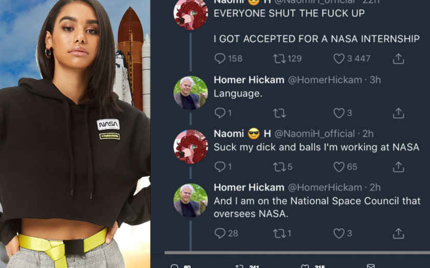NASA intern tweets that got her fired with a NASA cropped hoodie