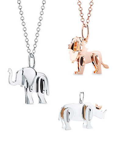 Tiffany Save the Wild Charm Necklaces 2018