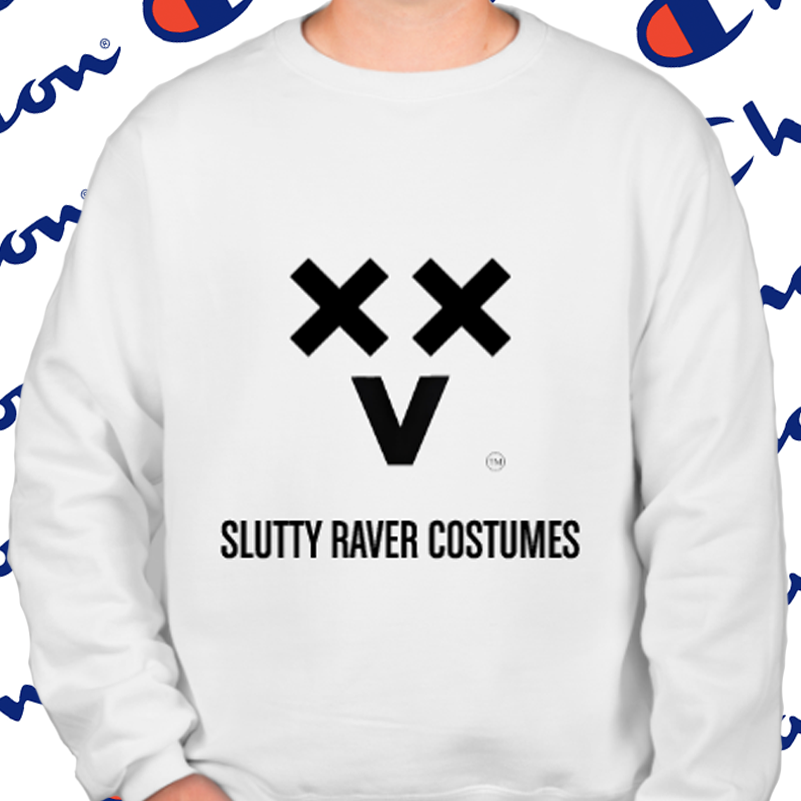 SLUTTY RAVER COSTUMES X CHAMPION crewneck (not affiliated)