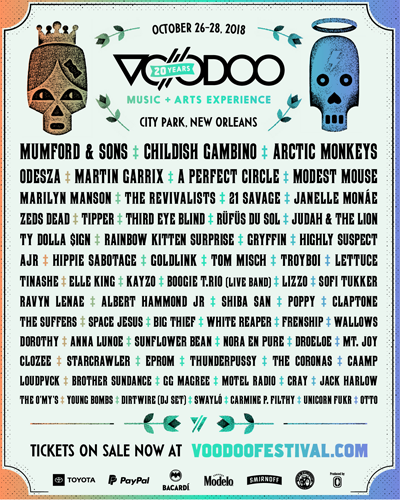 Voodoo Experience 2018 Lineup
