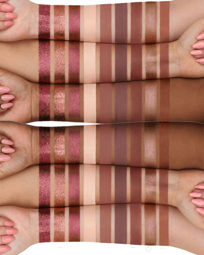 huda beauty new nude palette 2018 skin test