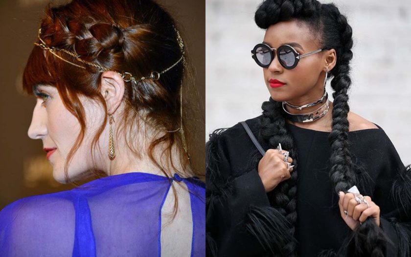 Florence welch and janelle monae with cute braids