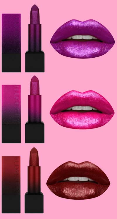 Huda Beauty Metallic Power Bullet Lipstick Collection