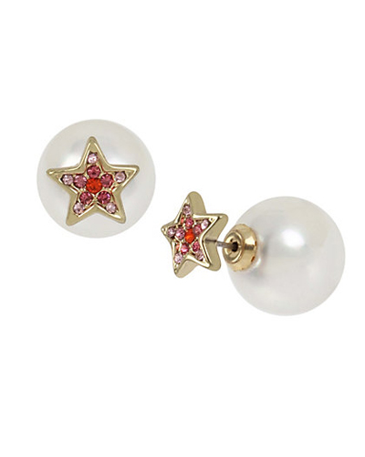 BETSEY JOHNSON MAGICAL SHOW STAR FRONT BACK EARRINGS