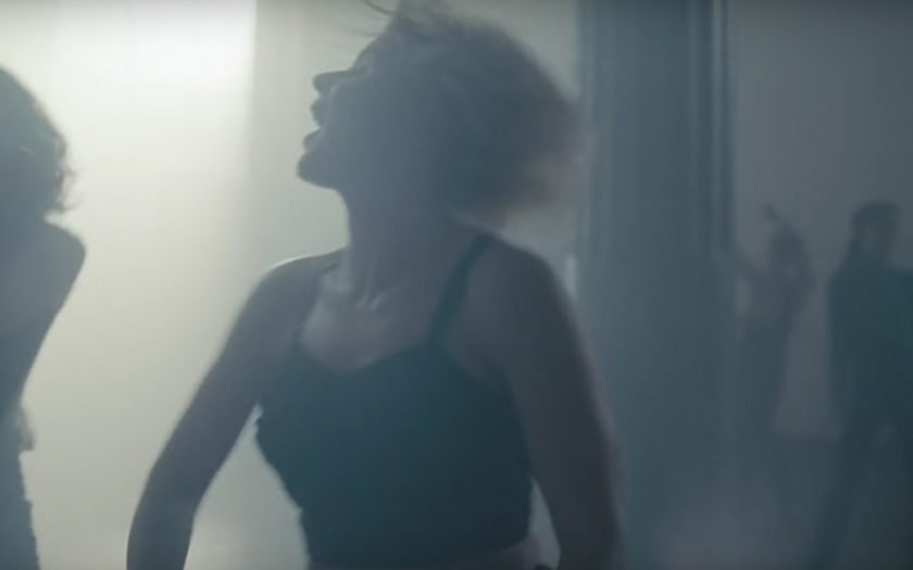 screen shot of robyn dancing in honey music video