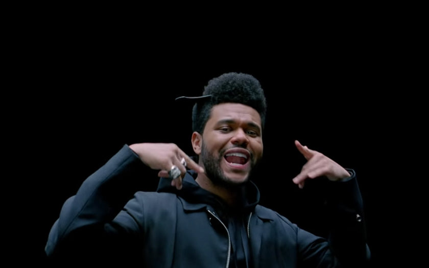 the weeknd in screenshot from lost in the fire music video