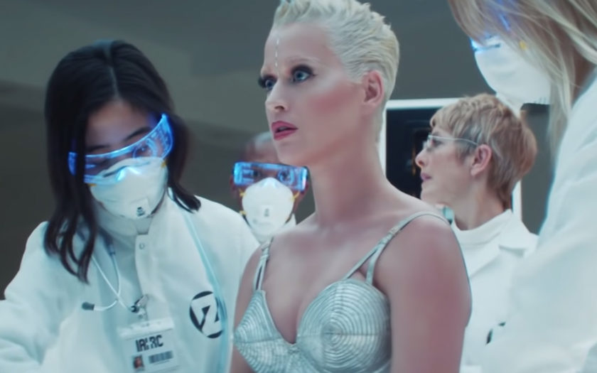 katy perry robot in lab
