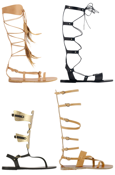Ancient Greek Sandals high styles SS19