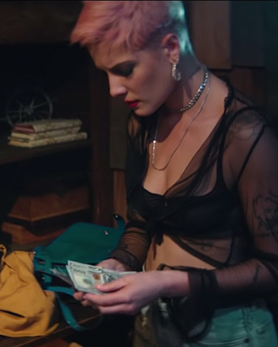 HALSEY WITHOUT ME MUSIC VIDEO MONEY SCENE