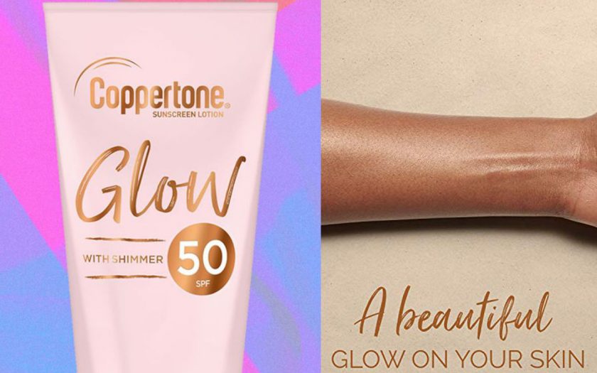 New Coppertone® Glow Sunscreen Lotion with Shimmer