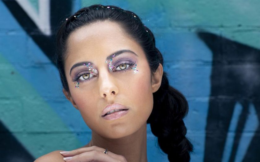 Bioglitter makeup look by Glitterazzi Australia