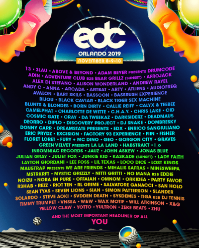EDC Orlando 2019 lineup