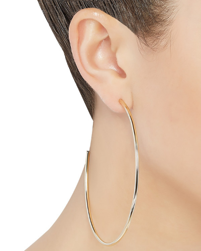 Macy's Polished Tube C-Hoop Earrings in 14k Gold