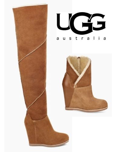 4 inch wedge boots