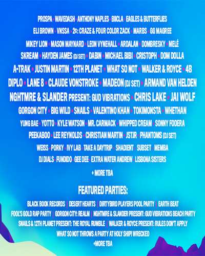 holy ship 2020 line up poster