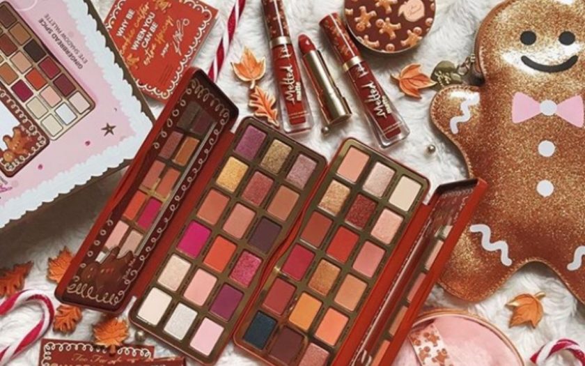 too faced gingerbread holiday makeup 2019