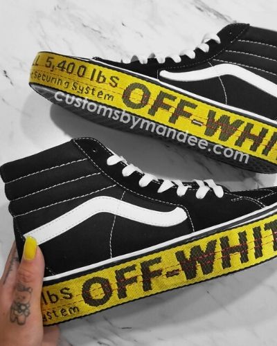 buy \u003e off white vans yellow tape, Up to 