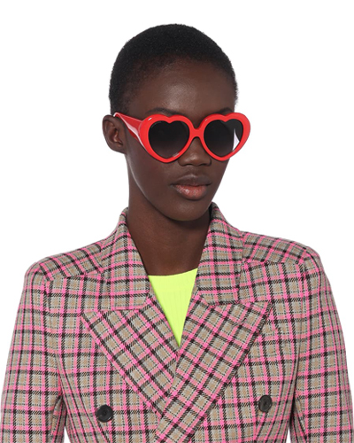 BALENCIAGA Susi heart-shaped sunglasses