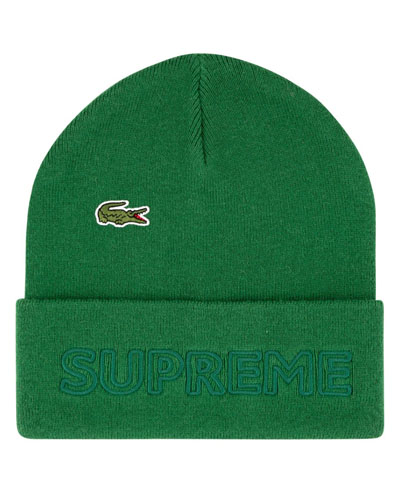 SUPREME x Lacoste knitted beanie